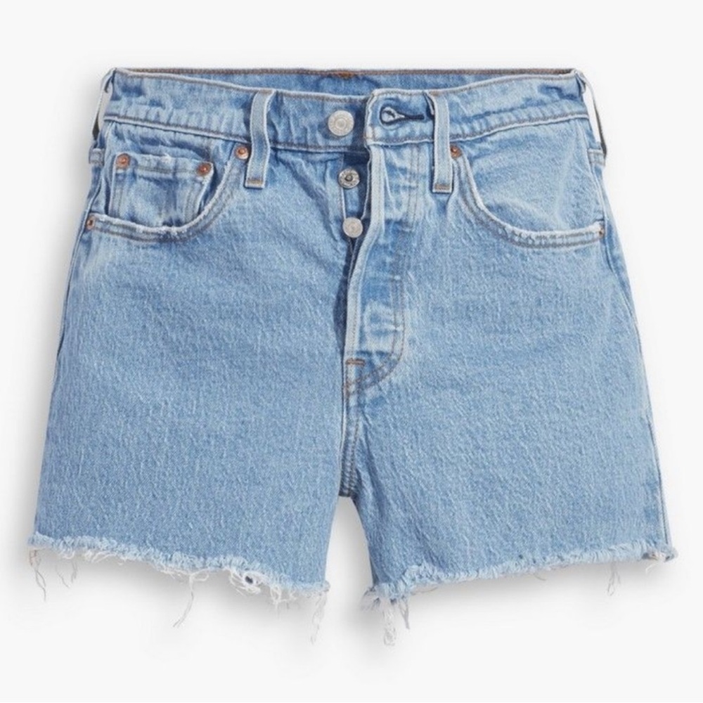 Levi's Women's Rib age Shorts Light Blue Size 27 NWT - Picture 3 of 12